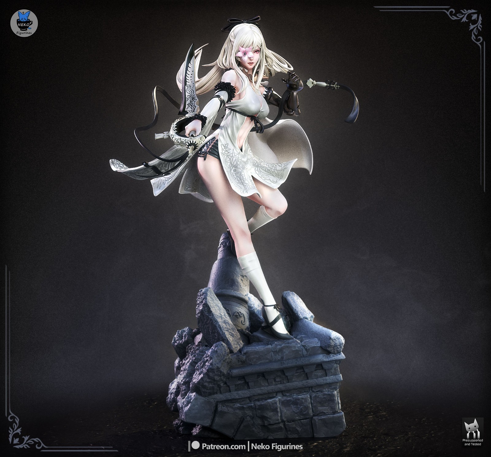 Zero Figurine Drakengard Hand Painted Model / DIY Kit 24 pcs