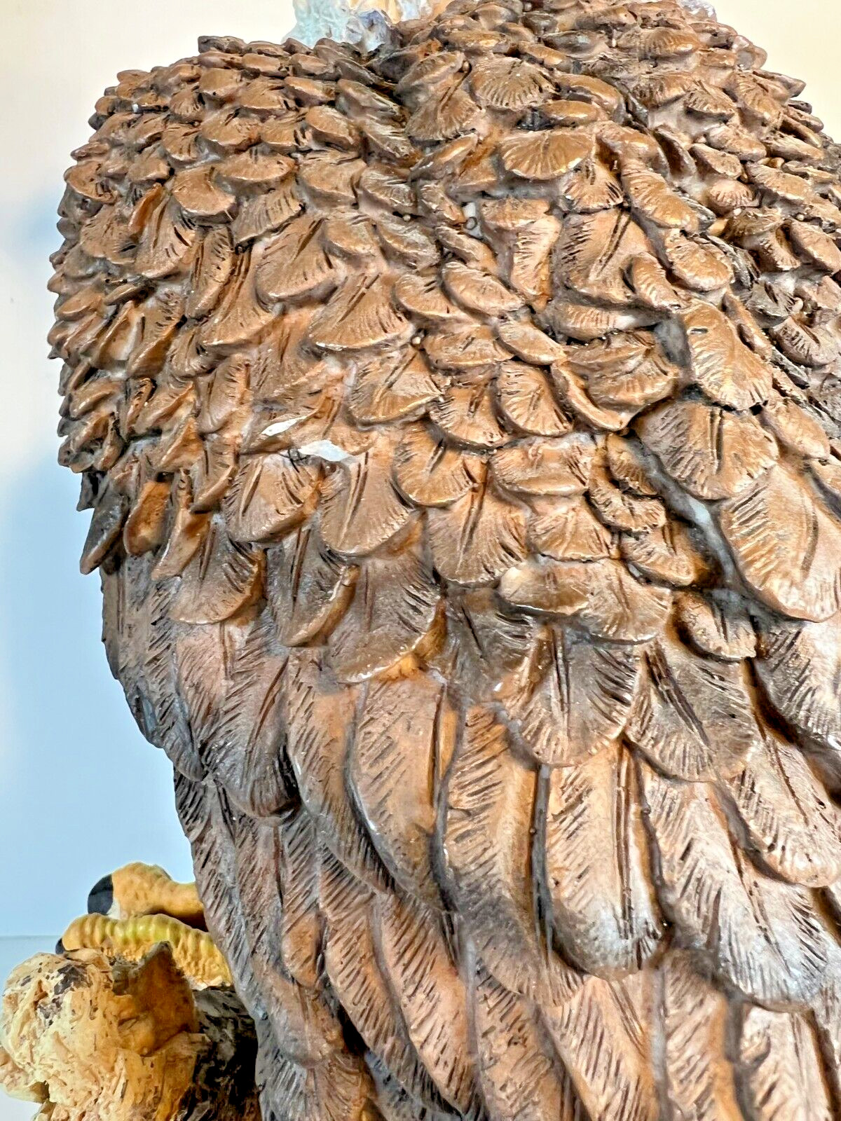 Large American Bald Eagle Composite Sculpture. 16.25″ tall