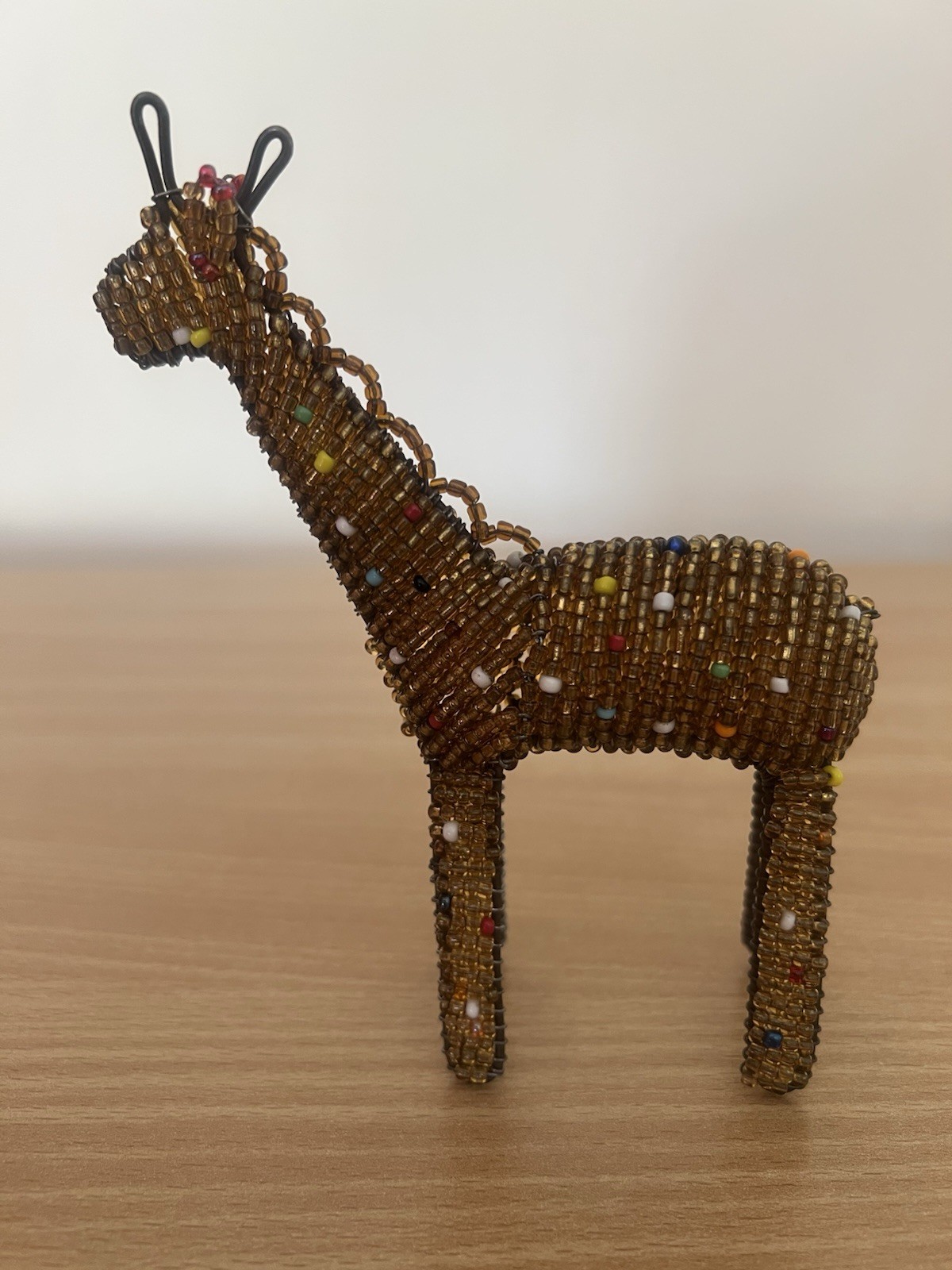 Handcrafted Beaded Giraffe made in South Africa 16cm