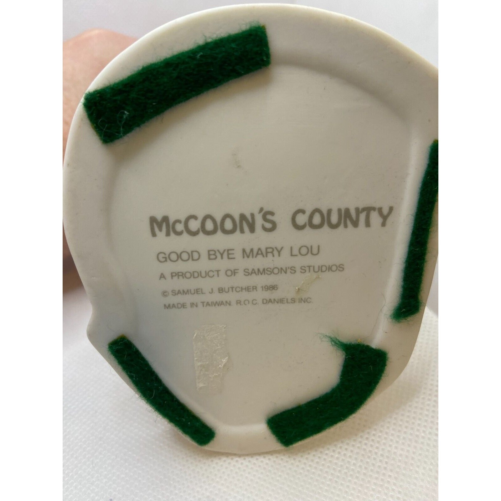 Vintage McCoon’s Country “Good Bye Mary Lou” Figurine Army Couple Love Military