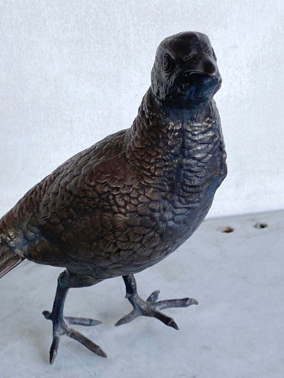 Antique Pair of JENNINGS BROTHERS Pheasant Table Sculpture. Silver Plated JB 246