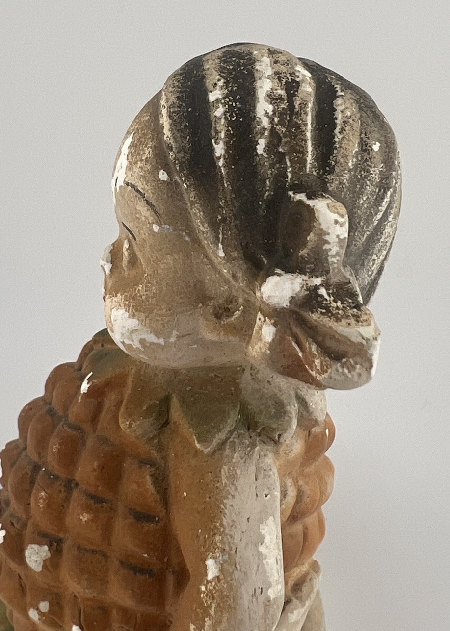 Vintage 1942 Peedee Carlton Ware Fruit Kids Penny Pineapple Chalkware Figure