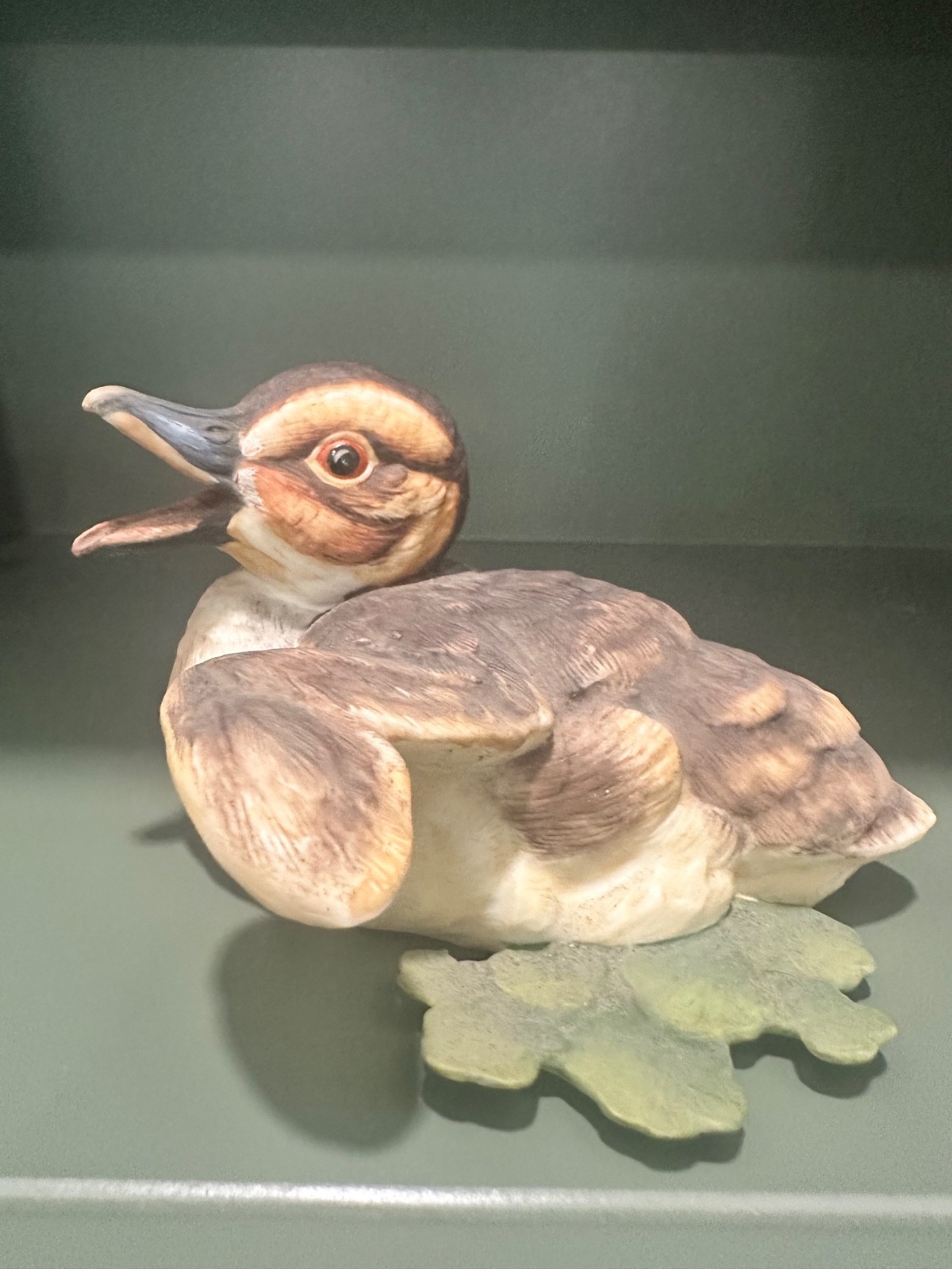 Hutschenreuther Porcelain Duckling Figurine Baby Pintail Signed G Granget German