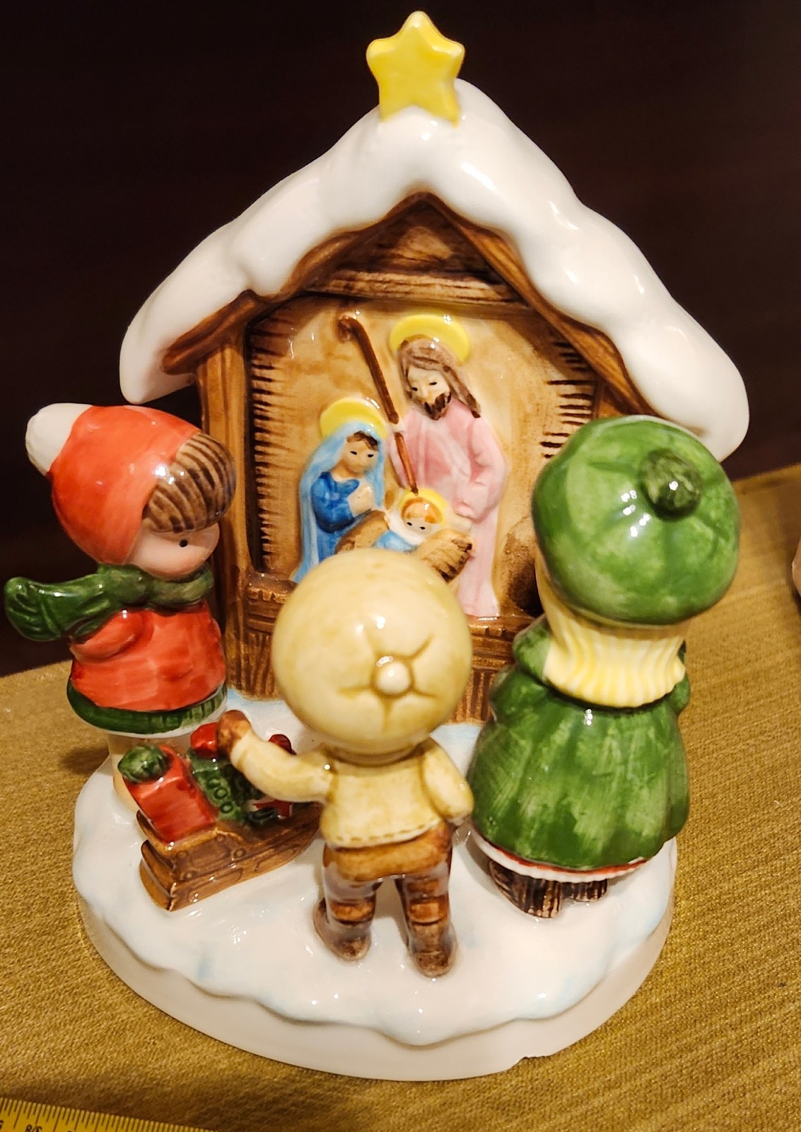 Joan Walsh Anglund figure. 1983 Christmas Is A Time For Giving Kids at Nativity