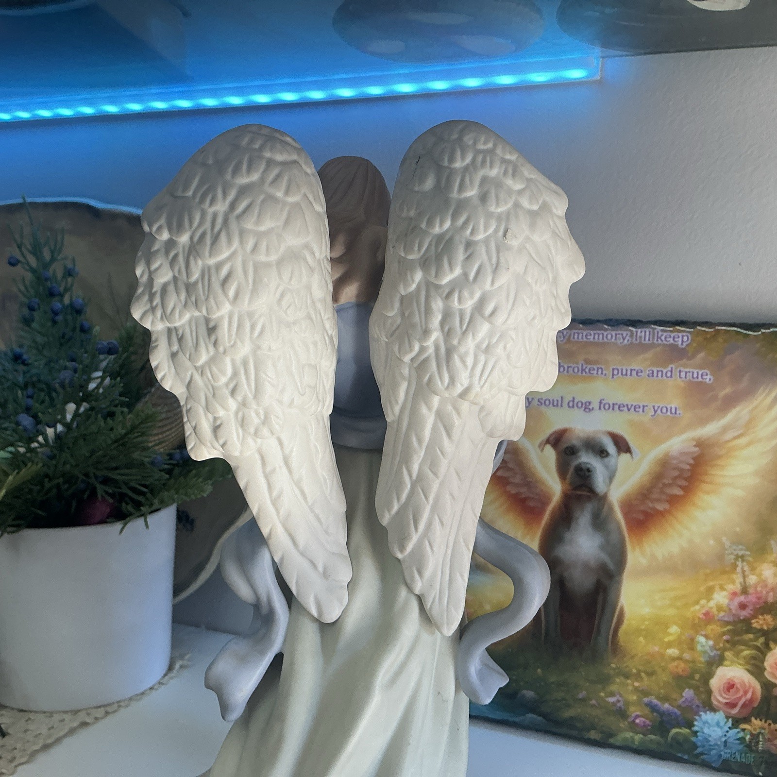 Home Interiors Charity Angel #11296-01 Porcelain Figurine 10″ Tall 2001