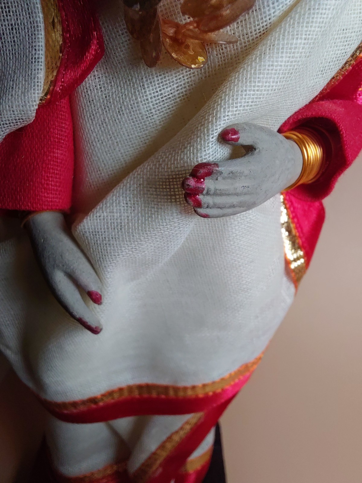 Vintage Handcrafted Traditional Indian Wedding Doll Couple