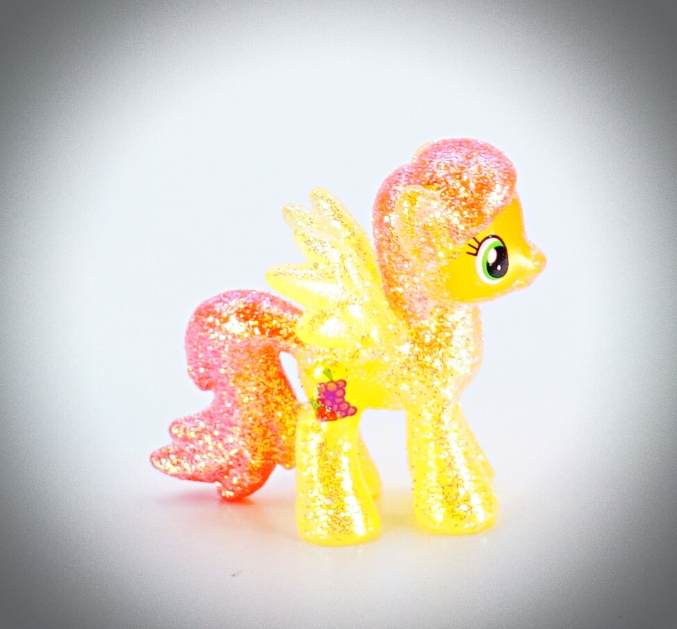 Diamond Crystal My Little Pony Figure Strawberry Sunrise Figurine Girls Toy FIM