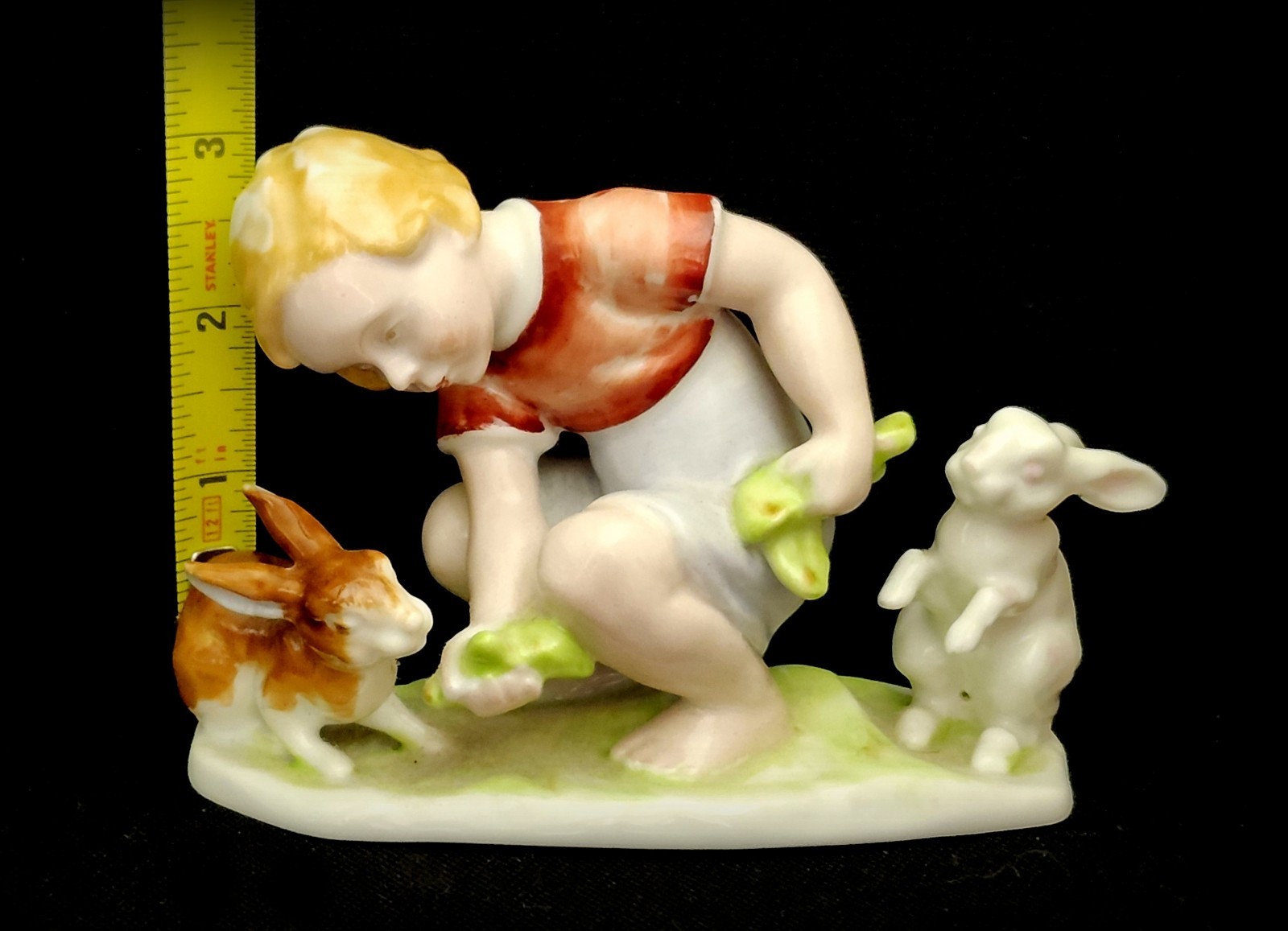 Licensed Reproduction of Rosenthal Porcelain Fig. Child with Rabbits model 1639