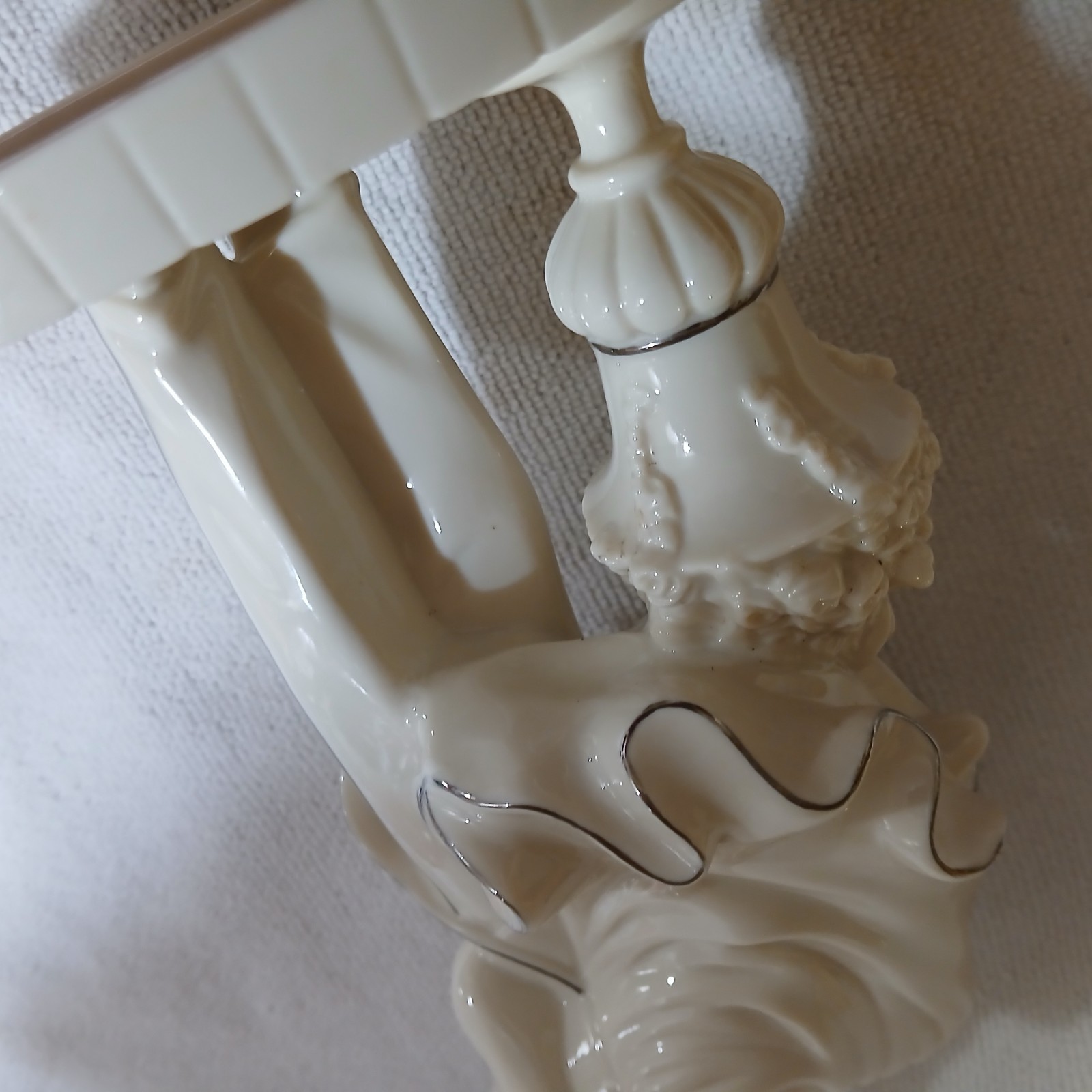 Lenox Wedding Cake Topper Promises “Swept Away” Bride Groom Porcelain