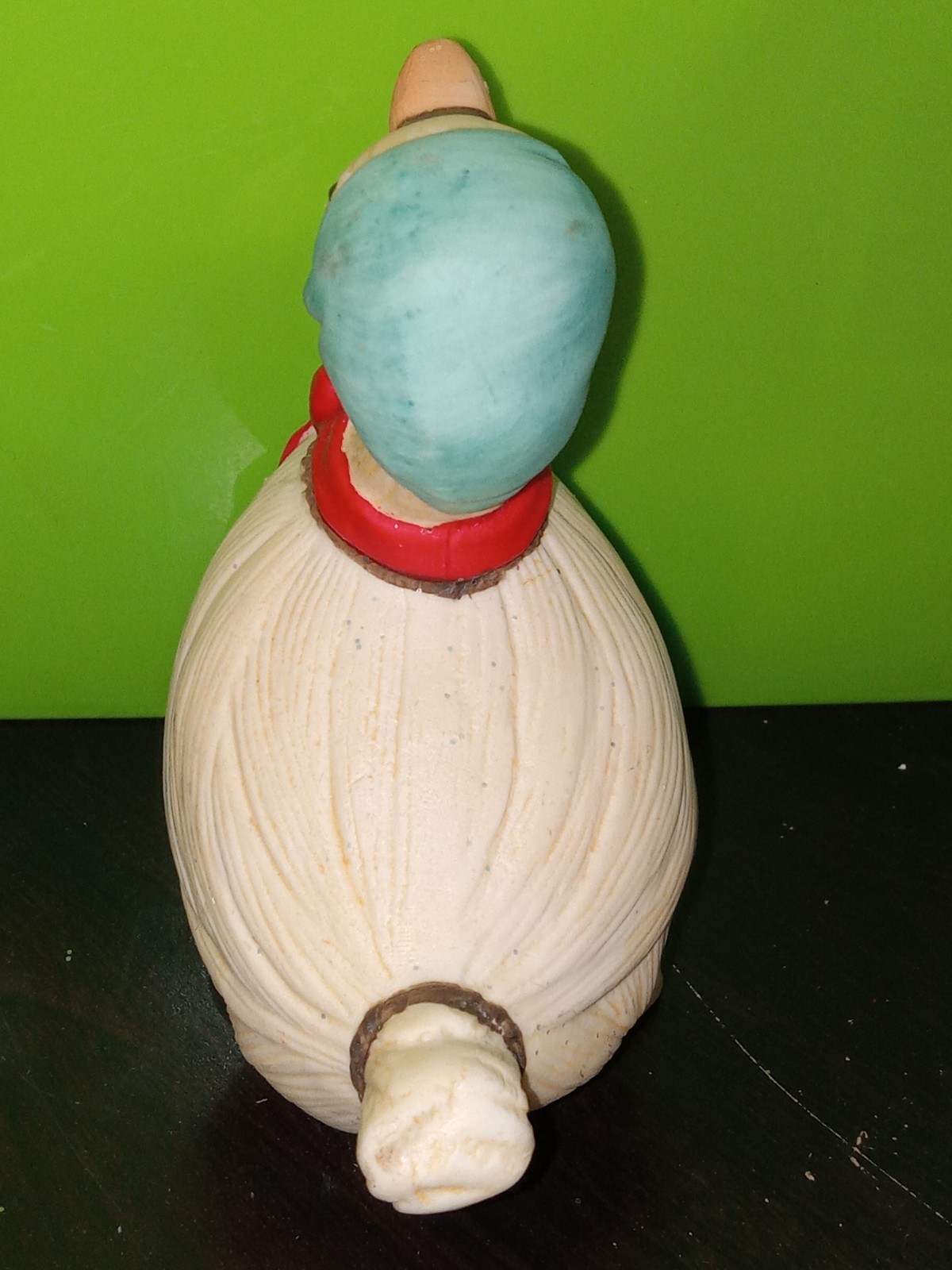 Rare Vintage Ceramic Mother Goose Flambro Figurine Farmhouse Rustic Country