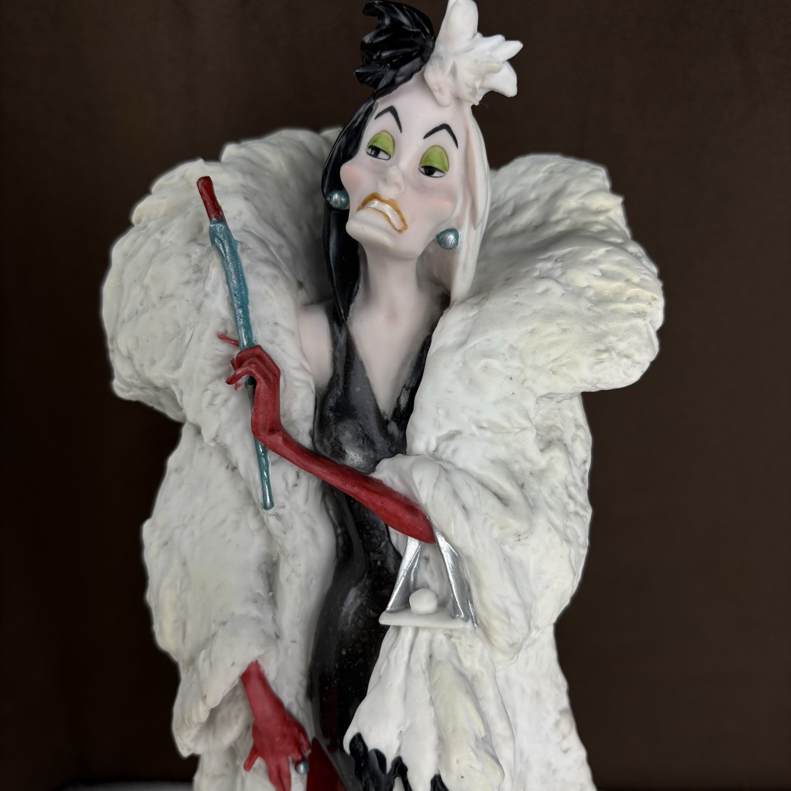 Vtg 2002 Giuseppe Armani Walt Disney 101 Dalmatians Cruella de Vil 12.5″ Statue