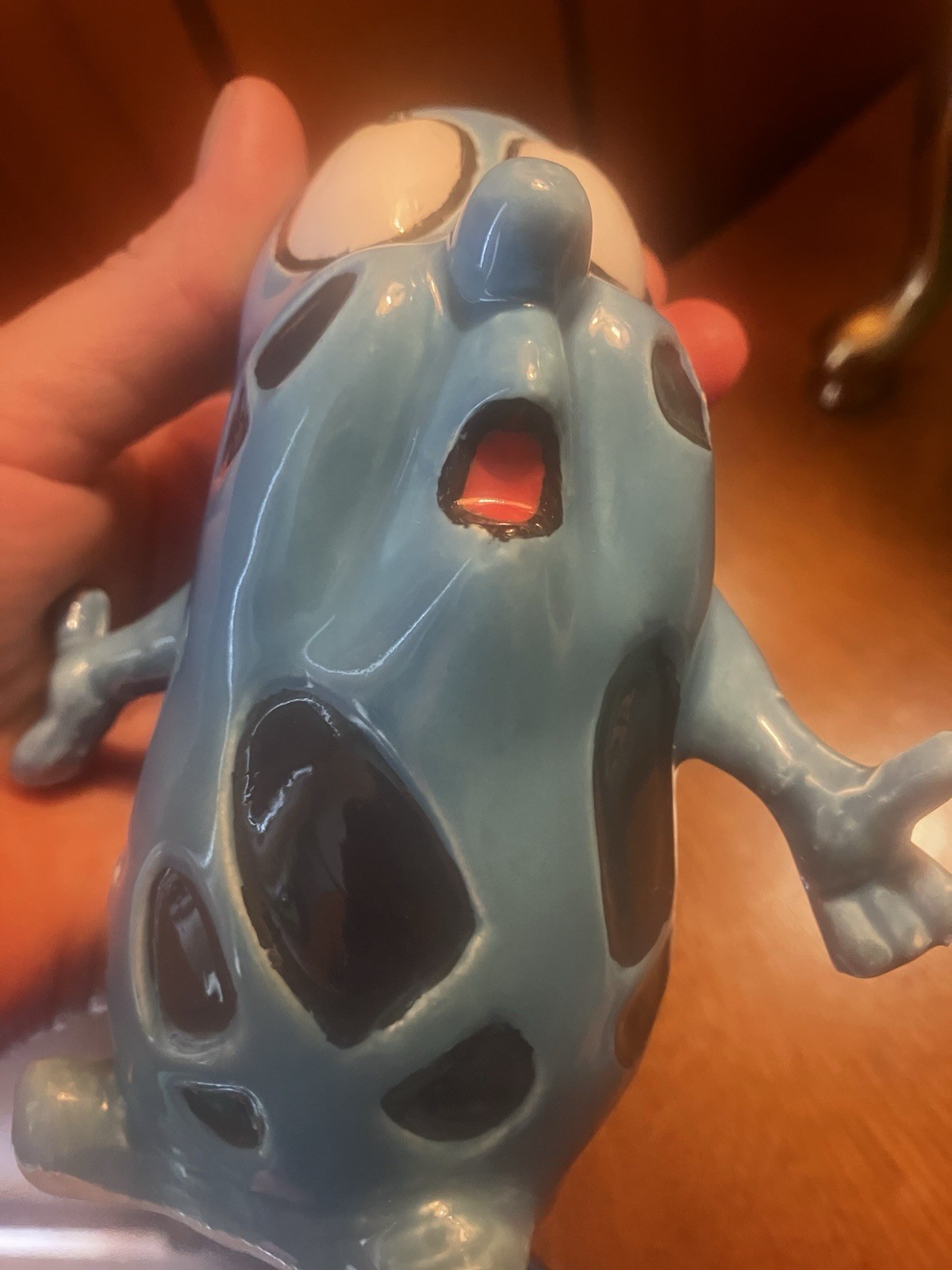 kreiss psycho ceramics Blue Figure. 1960’s Very Nice