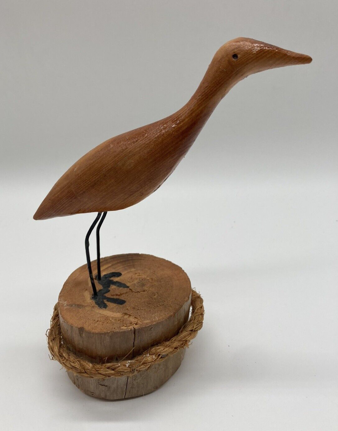 Vtg Cpt.Arnold Daniels From N.C. 7″ Handcrafted Carved Wood Bird Artist Signed