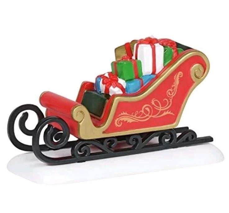 Department 56 Village Accessories Classic Christmas Sleigh 6005523 NEW RETIRED