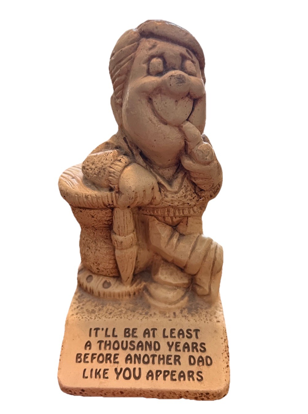 Vintage 1975 Paula Figurine W-450 “Dad Like You Appears” USA Resin Statue