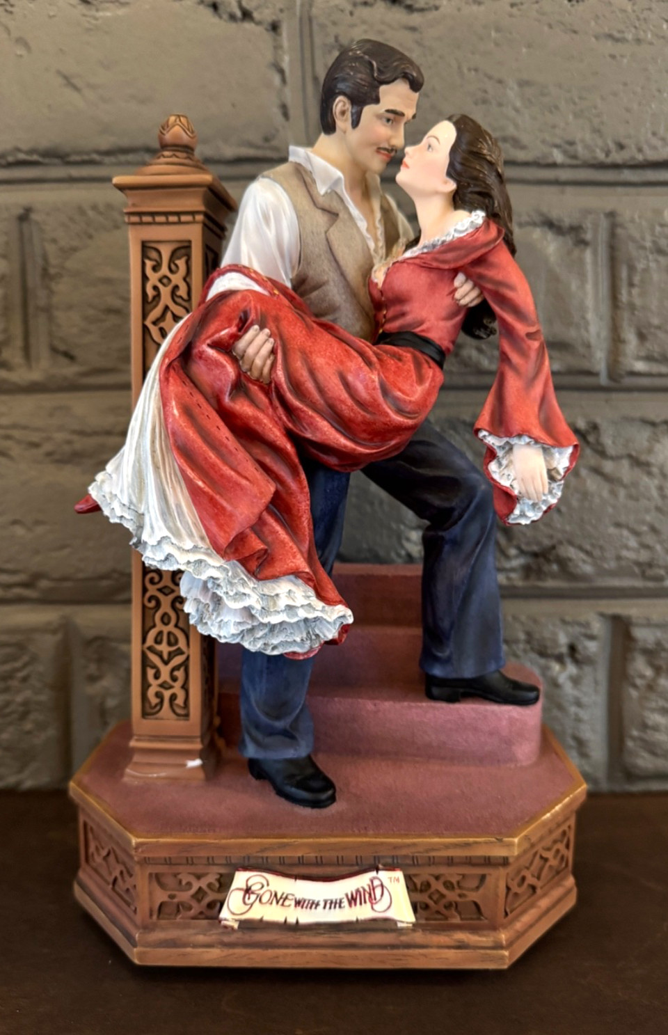VTG Gone With The Wind Music Box San Francisco Scarlett Rhett 1999 Parts *READ!