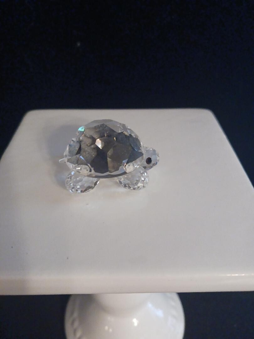 Swarovski Crystal TURTLE, TORTOISE Figurine Retired Max Schreck 1-1/2″ long