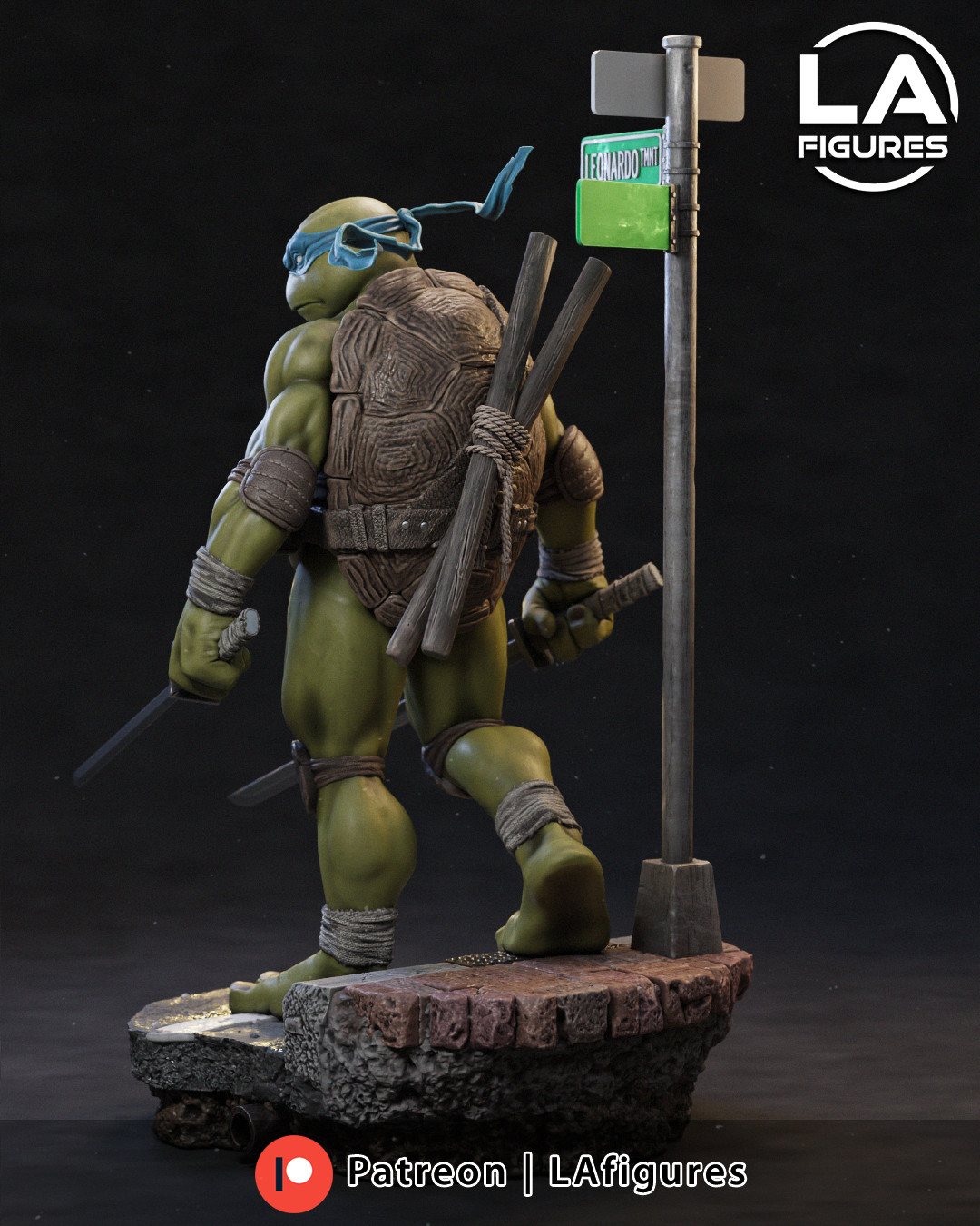 Leonardo – TMNT 1/10 Scale Statue 3D Print Model Kit Unpainted