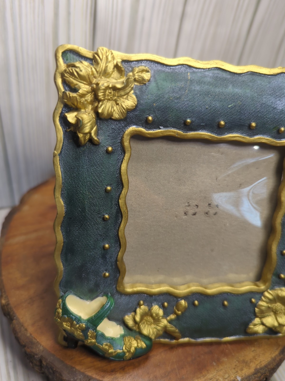 Vintage Mixed Lot Of 3 Vanity Set – Frame and Clutches – Floral Theme Miniature