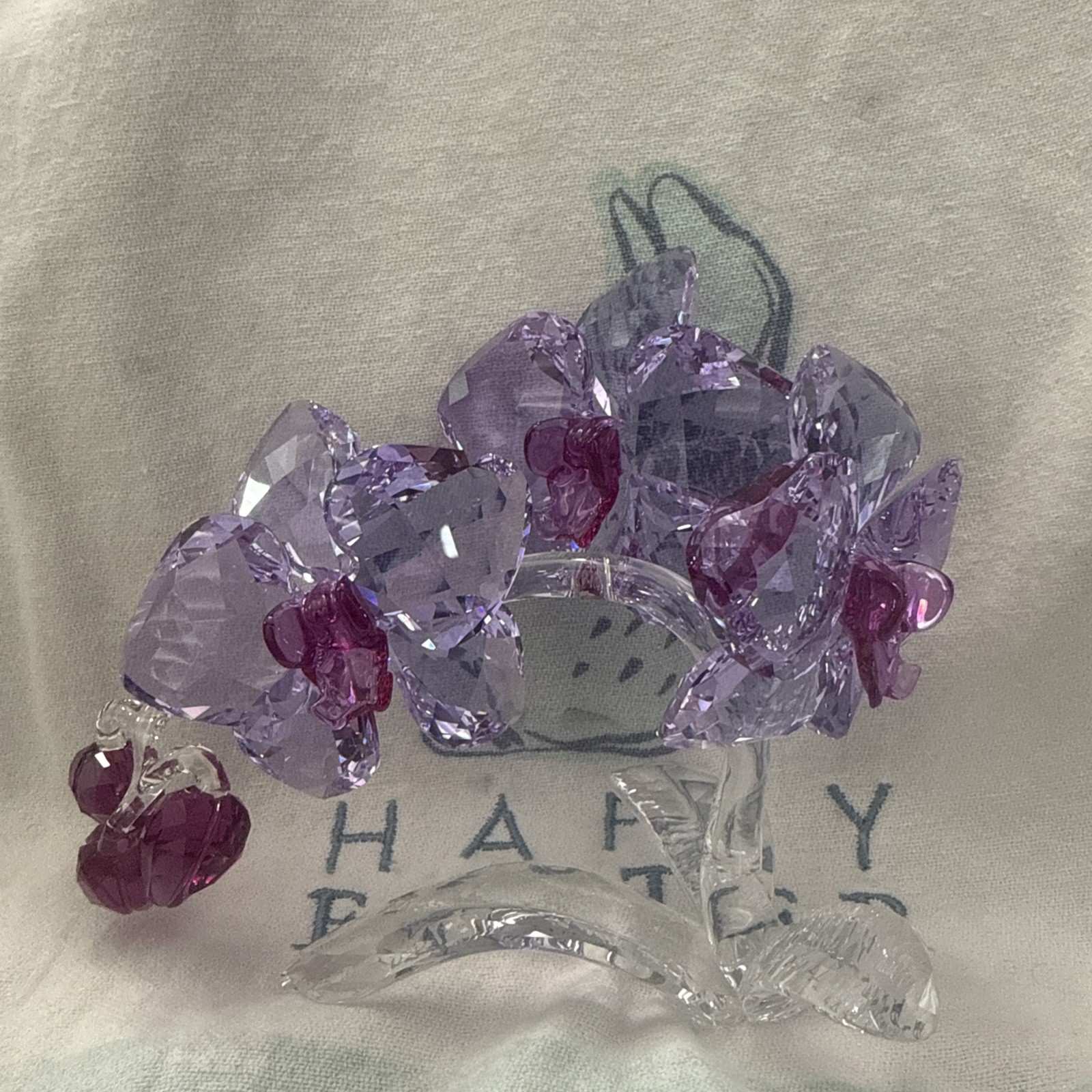 AUTHENTIC SWAROVSKI BRAND NEW Crystal Flowers Orchid Figurine Purple 5520373
