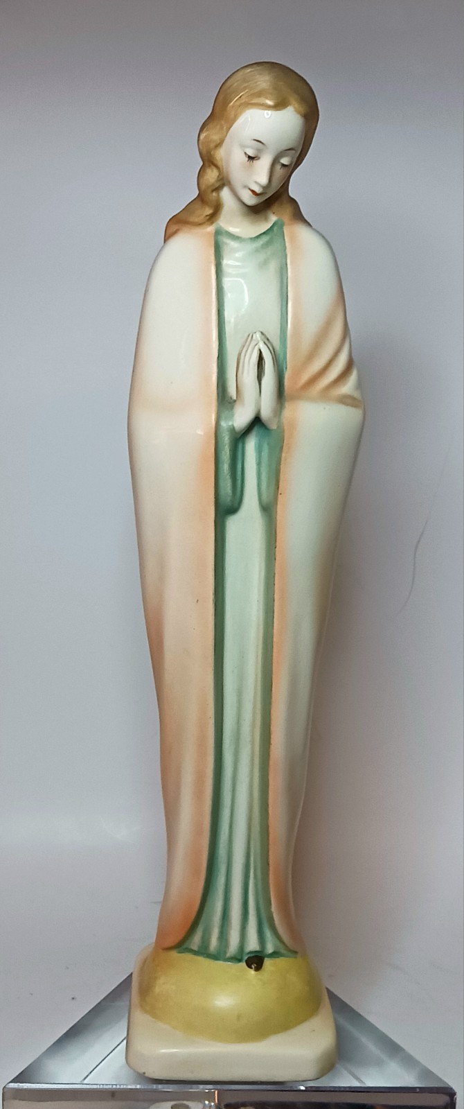 Vintage Hummel Standing Madonna 13” Tall Hand Painted in Pastels