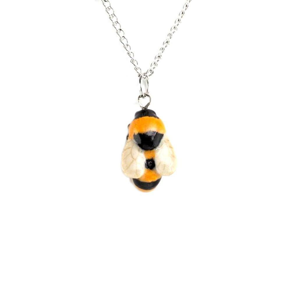 Little Critterz Jewelry – Bumblebee Insect Bird – Pendant Porcelain Jewelry