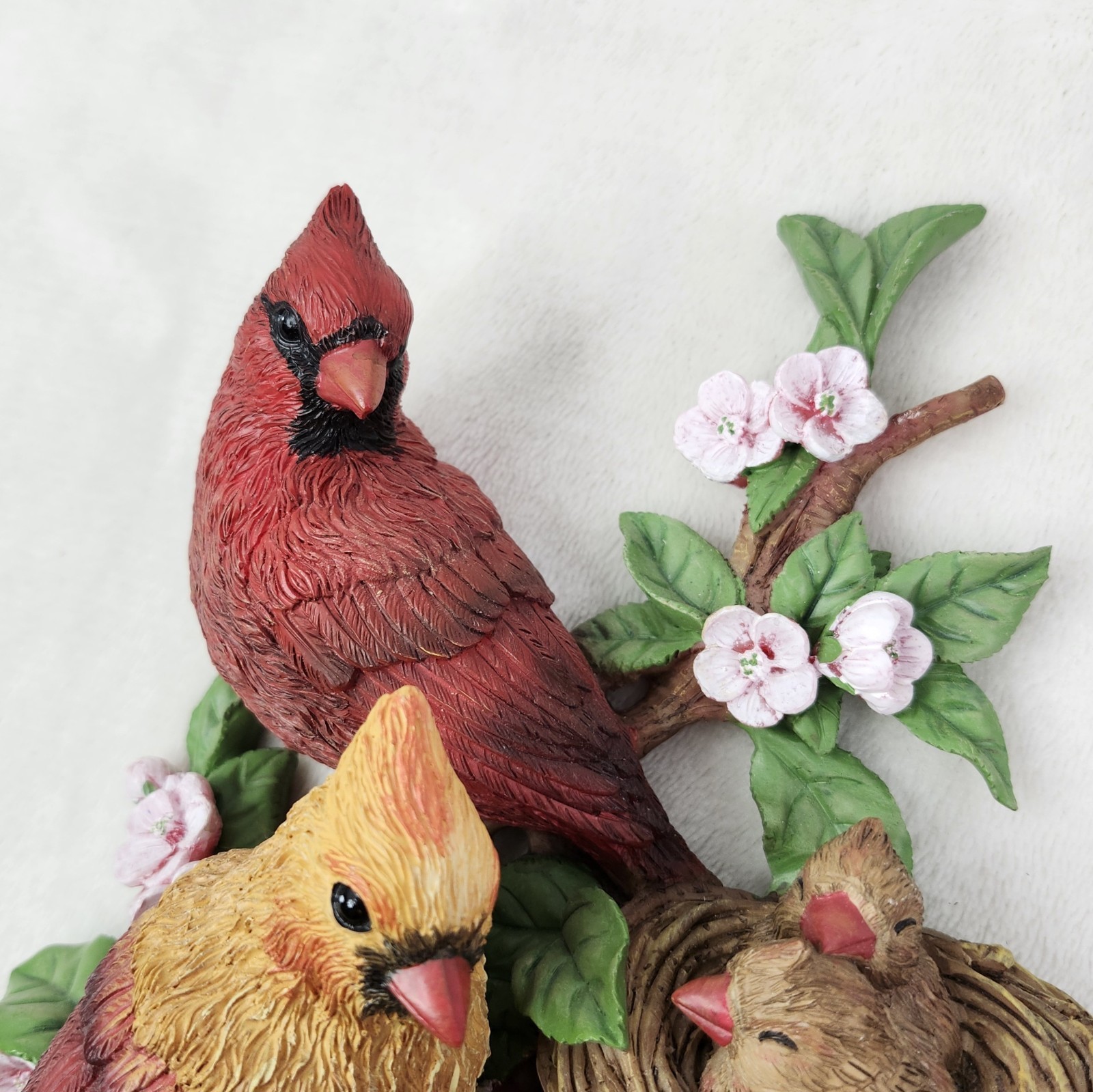 The Bradford Exchange Cozy Cardinals Springtime Wall Decor Sculpture A4679