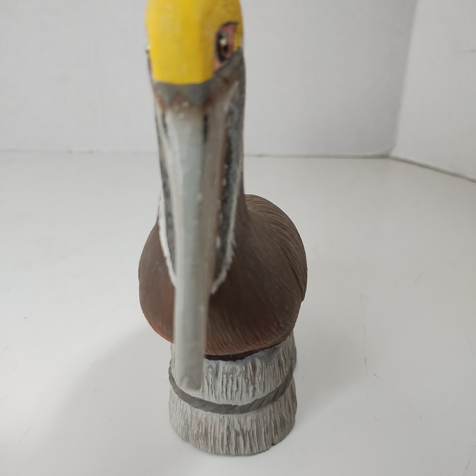Pelican Craft-Tex Signed 1986 Resin Hand painted Nautical Bird Vintage Sealife
