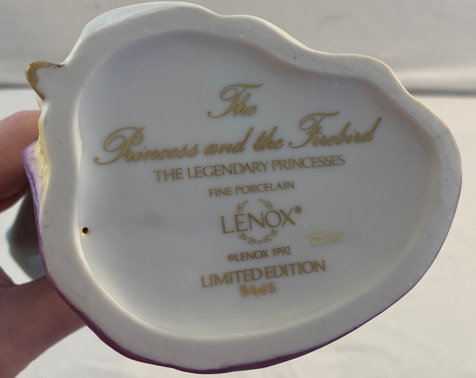 1992 LENOX LEGENDARY PRINCESSES THE PRINCESS AND THE FIREBIRD + ORIGINAL BOX