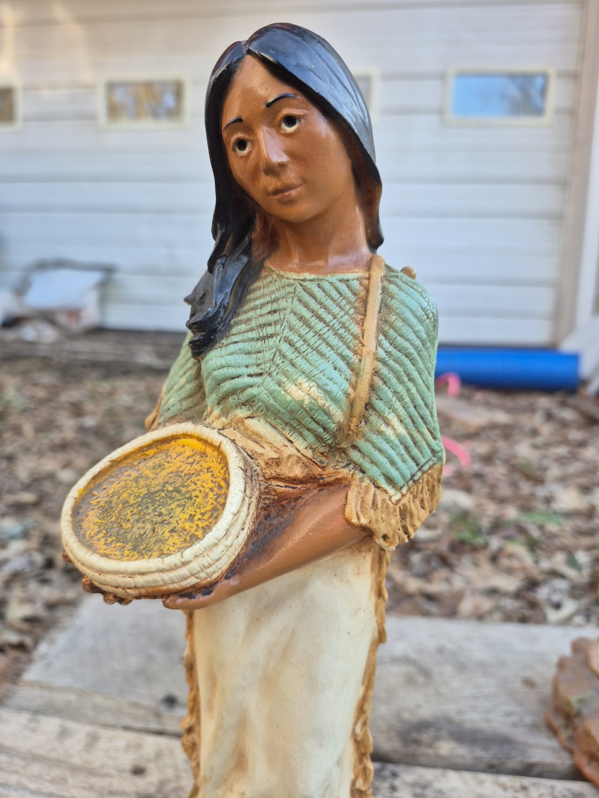1980 Homco 1976 Universal Statuary Corp. Indian Brave Chicago Native American