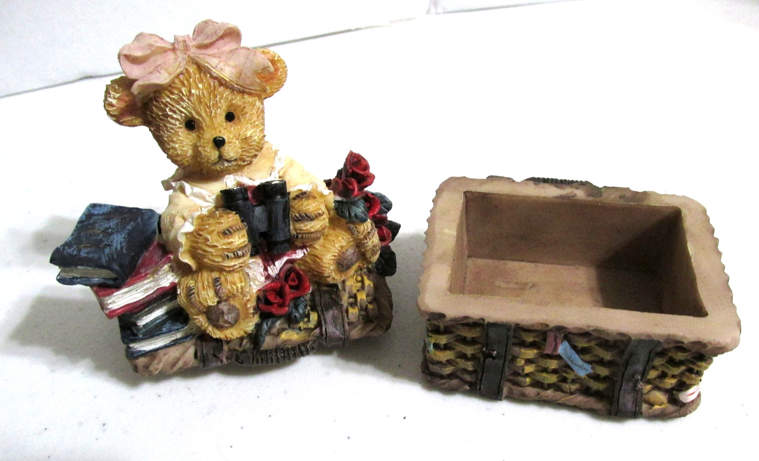 Turtle King Corp Bear Figures ( Trinket Box ) Girl w/Books #2