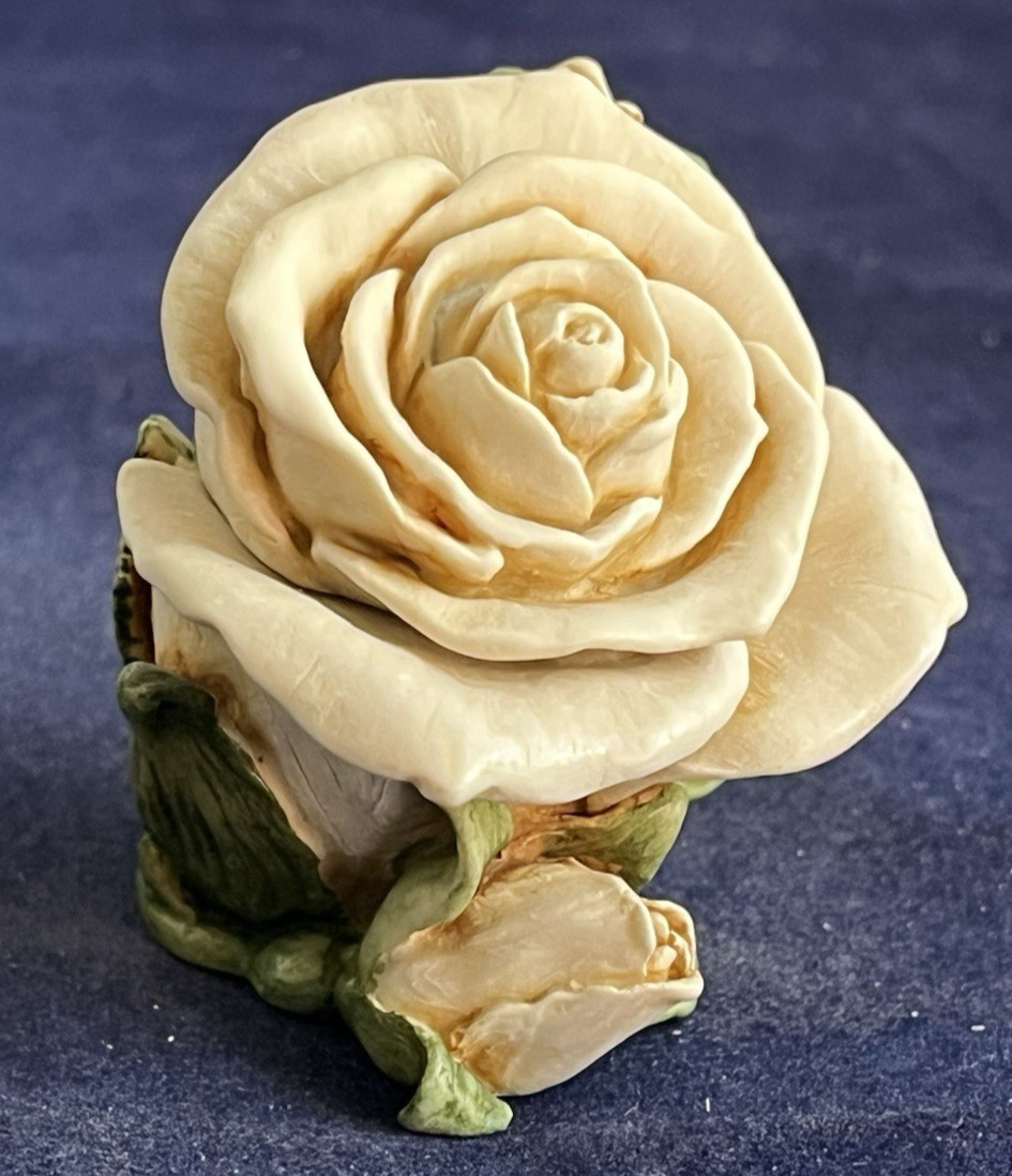 Harmony Kingdom~ Limited Edition~ SINGLE WHITE ROSE ~NIB~Made UK~Signed~#546
