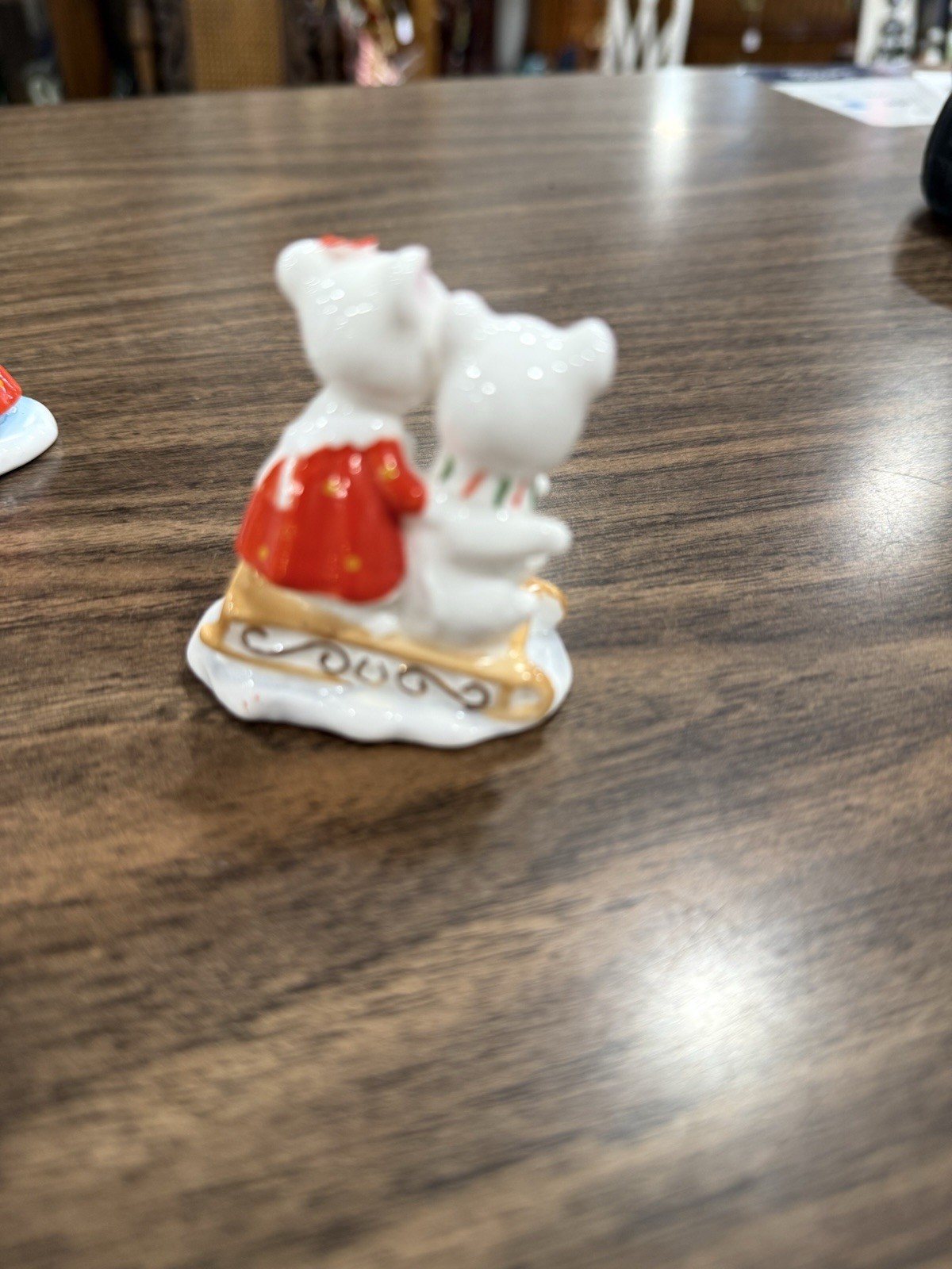 Vtg Set Of 3 Enesco Maruri Masterpiece Mice Figurines 1977 Bone China Winter