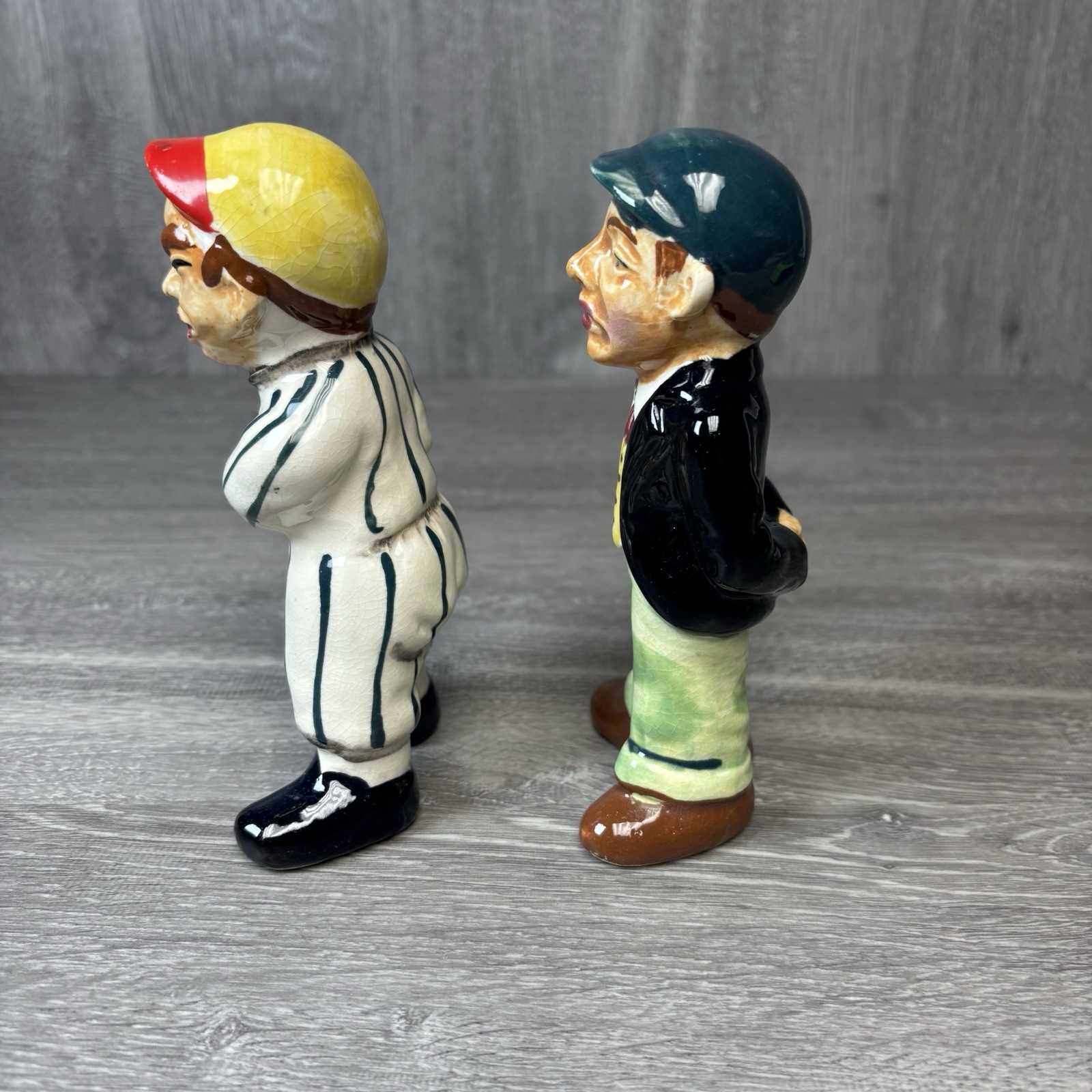 1950s Napco Baseball Player Umpire Figures Figurine Ceramic Hand Painted 6”