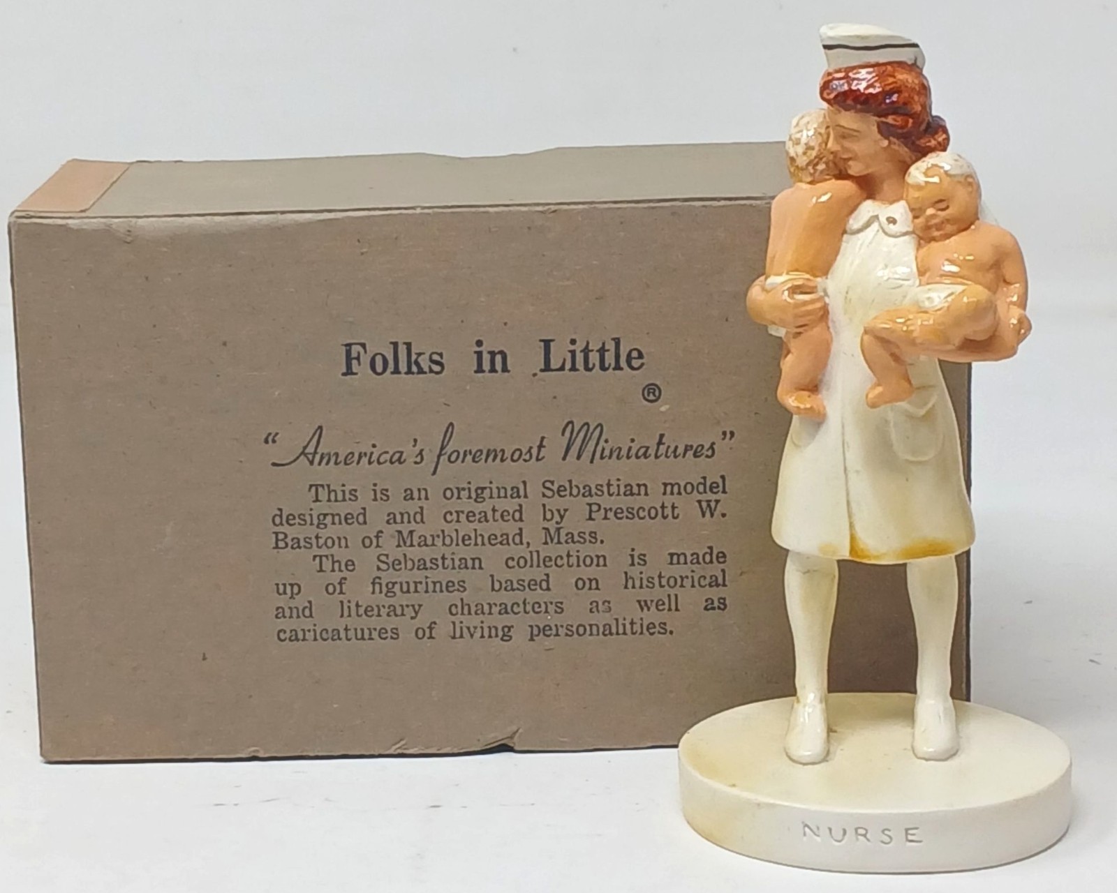 Sebastian Miniatures Nurse 6212 Figurine 1967 Prescott W Baston W/Box #D-8