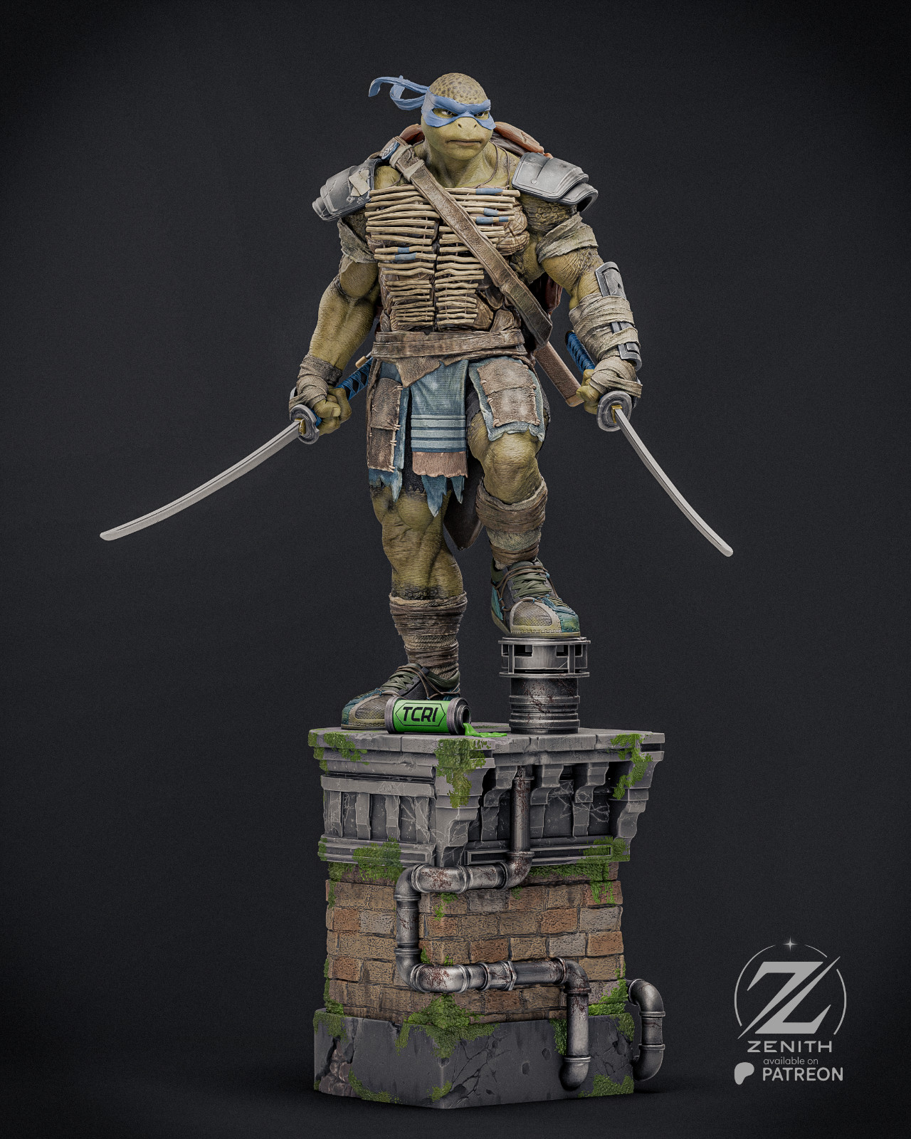 Leonardo | TMNT | Zenith | UNPAINTED | 1/8 Scale Resin Kit