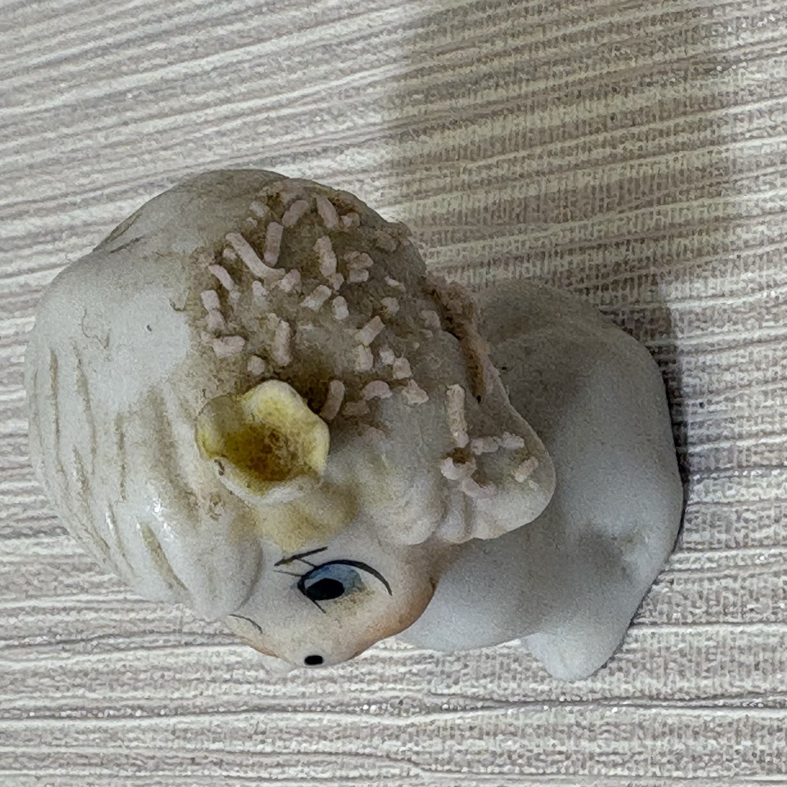 Vintage Napcoware Mini Anthropomorphic Puppy Spaghetti Porcelain FREE SHIPPING