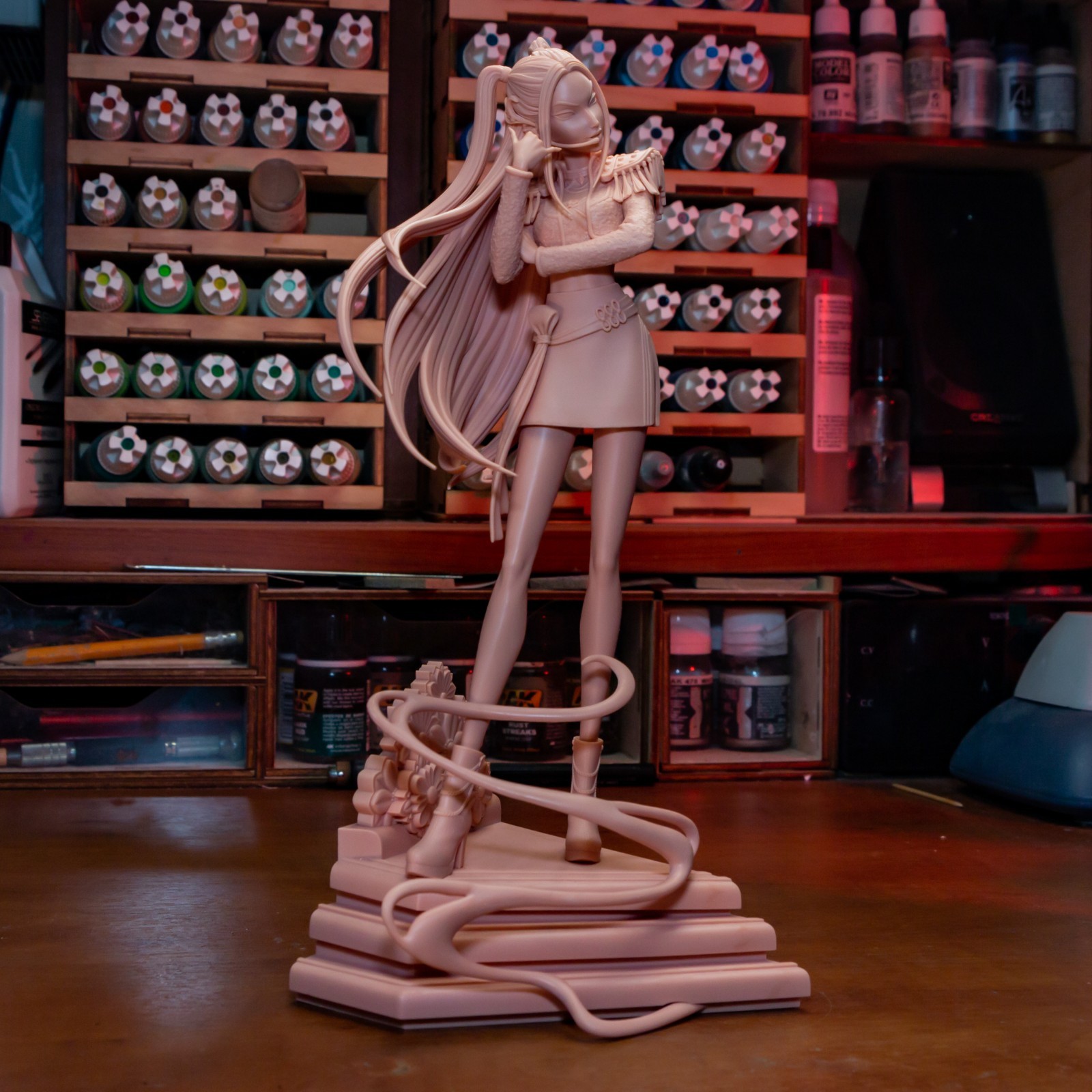 Mira – K-Pop Demon Hunters 1/8 Scale Figure Statue 3D Print Model Kit Unpainted