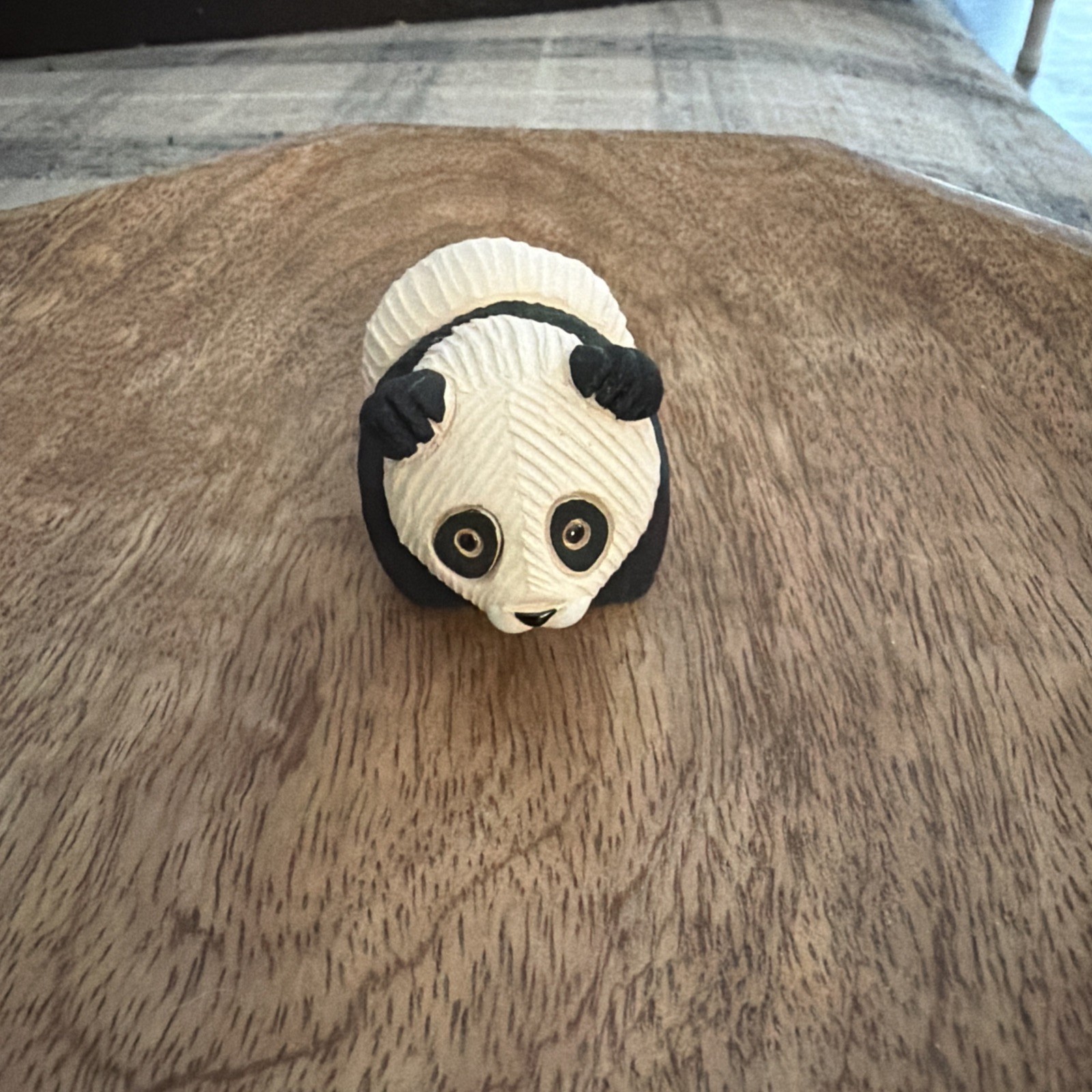 ARTESANIA RINCONADA #313 BABY PANDA BEAR retired URUGUAY ceramic figurine