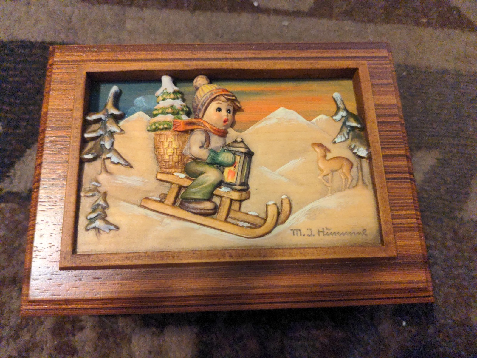 First Edition Hummel’s Music Box Original Box And Paper The Four Seasons Series