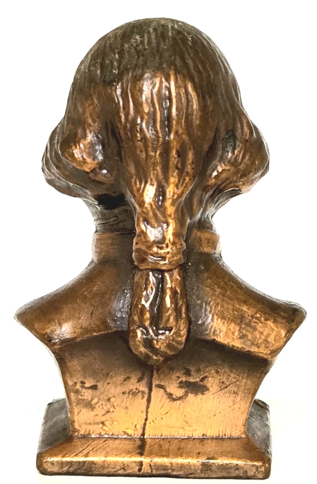 George Washington Miniature Bust Bronze Tone Figurine 2.5” Vintage Americana