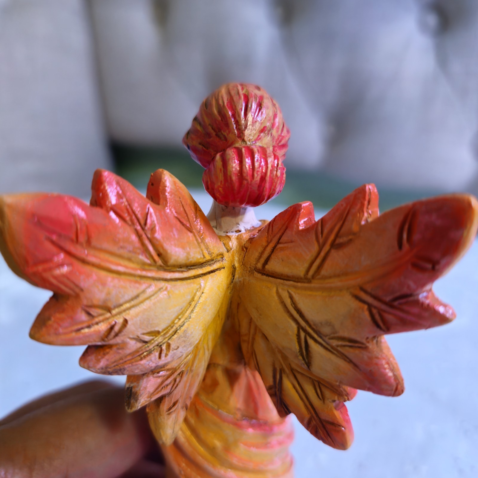 Autumn Maple Leaf Fiery Hues of Autumn Figurine Collectible Mantle Art Desktop