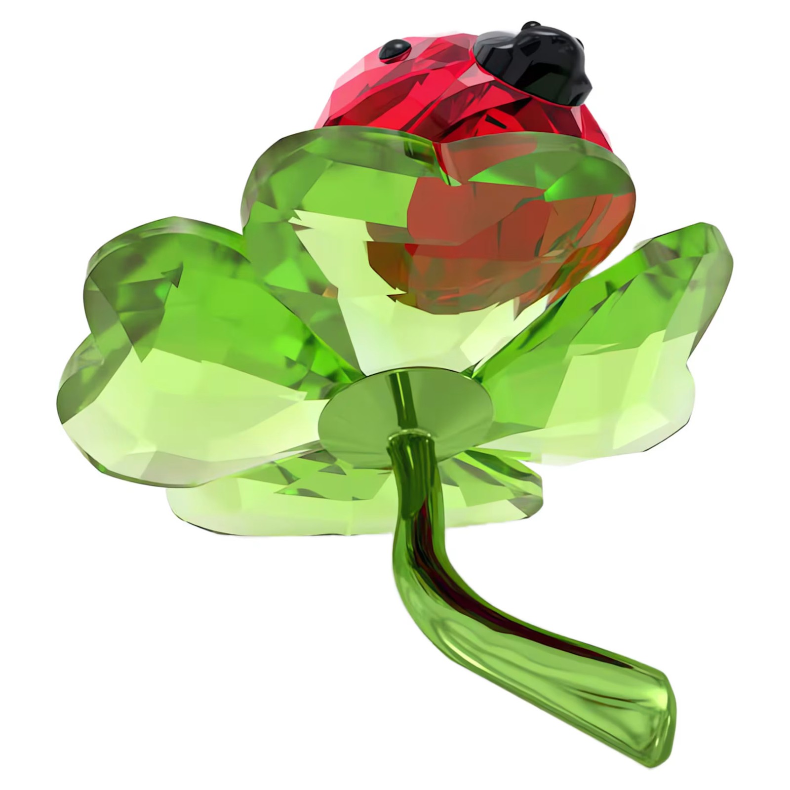 Swarovski Crystal Idyllia Ladybug and Clover Figurine Decoration 5666852