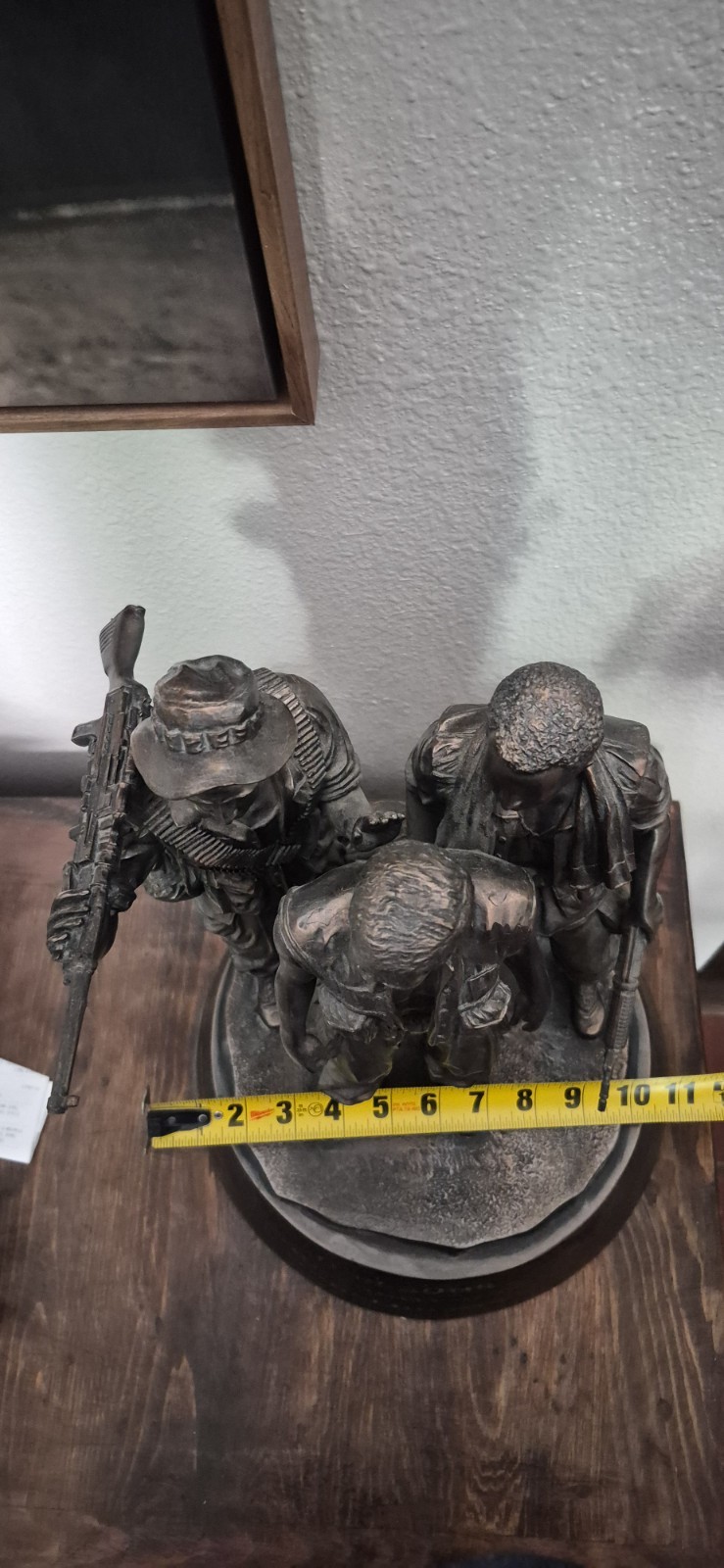 VIETNAM MEMORIAL SCULPTURE 3 SOLDIERS “OUR SONS, OUR BROTHERS, OUR GRIENDS”RARE