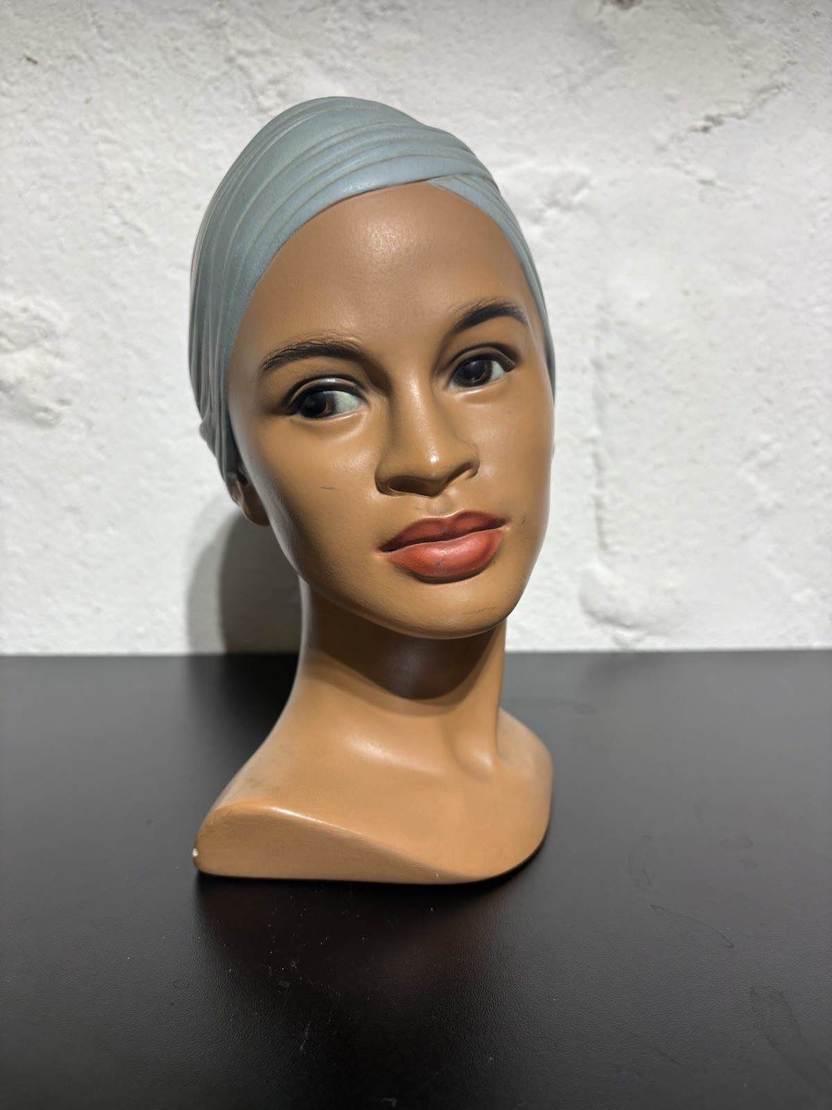 MCM Polynesian Hawaiian Woman Chalkware Head Bust Edith Pederson Denmark (2O)