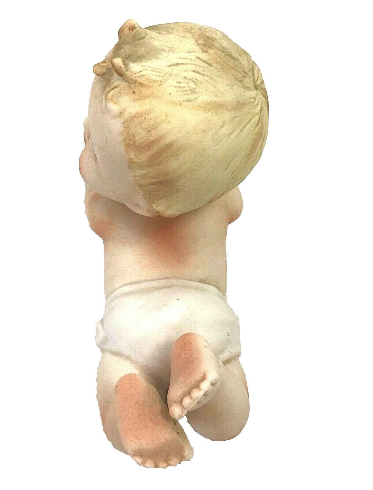 Vintage Kewpie Cupie Crawling Baby Figure Figurine 5″ Bisque Napco N3149