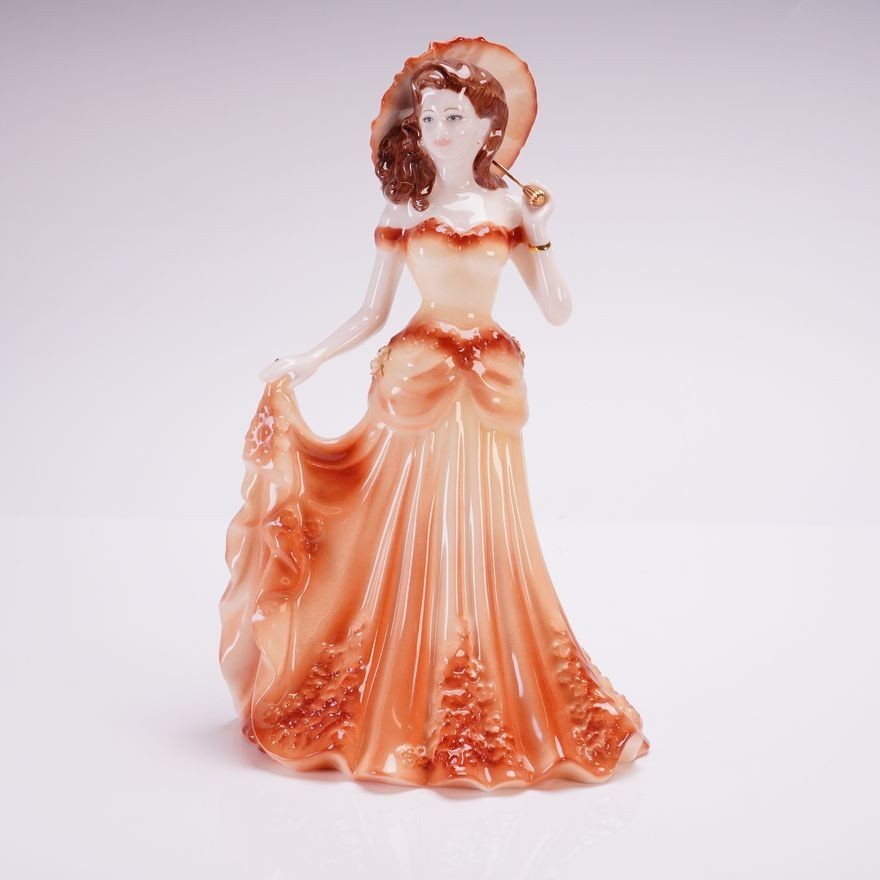 Coalport Bone China ” Summertime ” figure Minuettes series, limited #868/2000