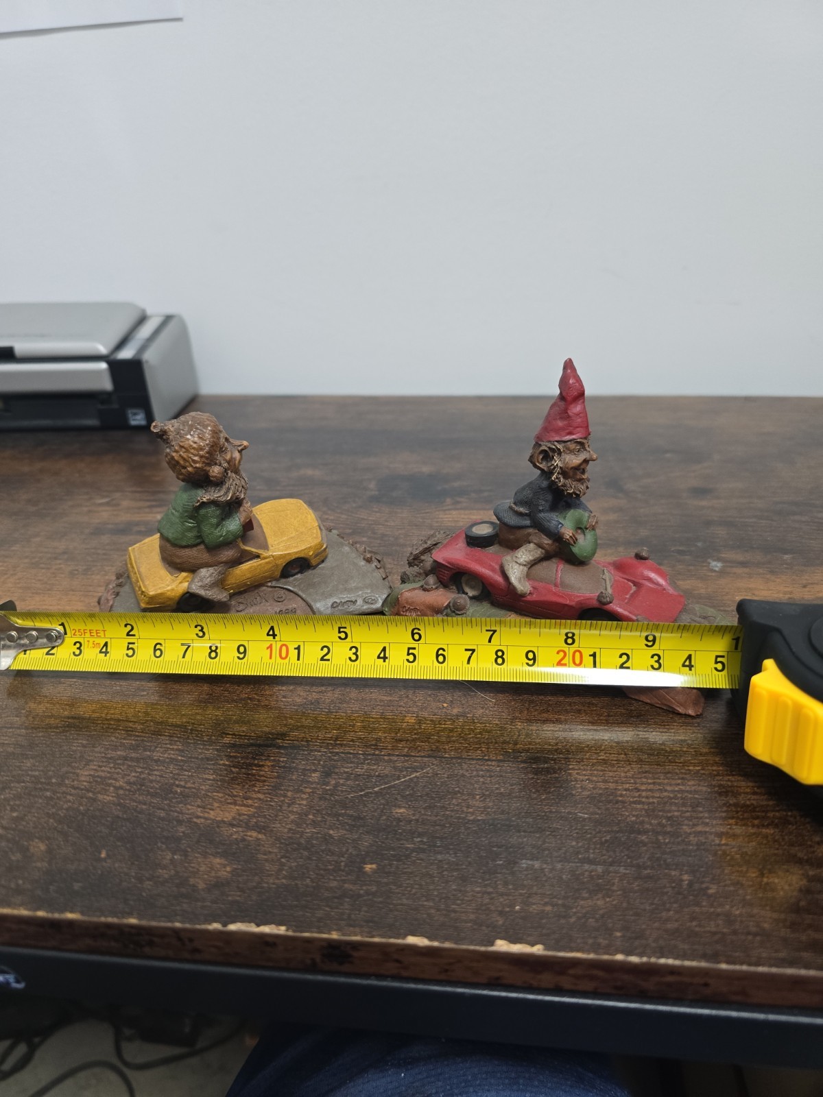 Lot Of 2 Tom Clark Gnome Figurines Monty And Speedy Vintage 1989 1988 NO COA