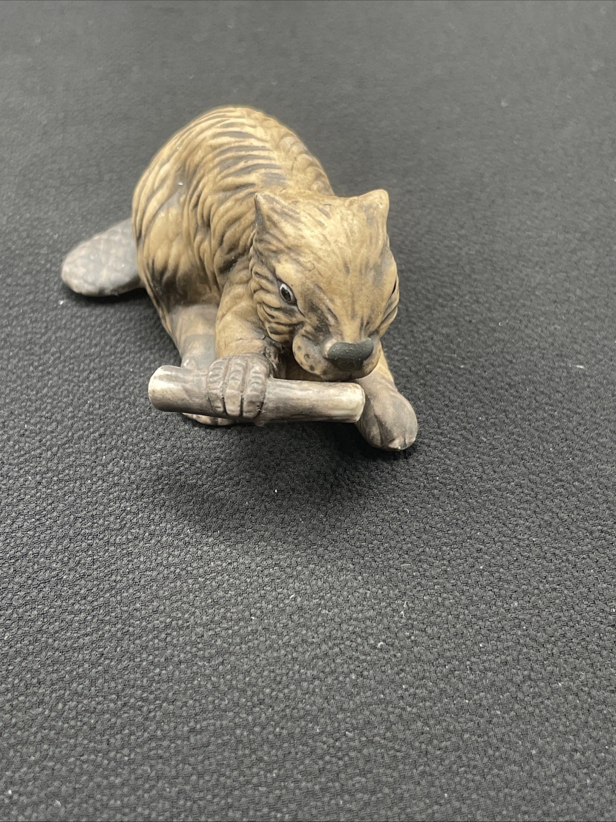 Franklin Mint 1984 Woodland Surprises BEAVER Hand Painted Jacqueline B Smith