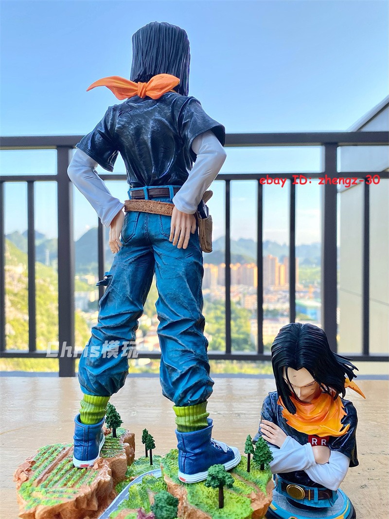 1/6 Scale Android 17 Statue Figure Resin Painted GK Model W/Bust Collection Gift